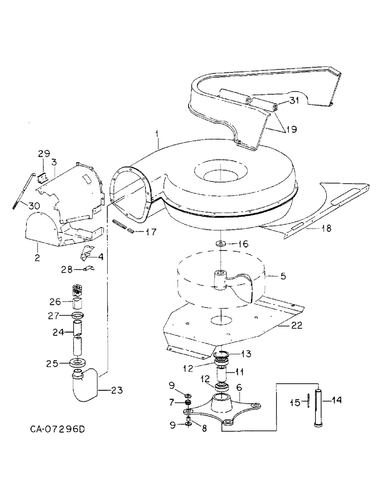 Схема запчастей Case IH 800 - (07-19) - SEED HANDLING, FAN AND CONNECTIONS, UNITS A THRU E, H, J, R, S, U, V, W, X, Y AND Z, ONE PER MODULE (09) - CHASSIS/ATTACHMENTS