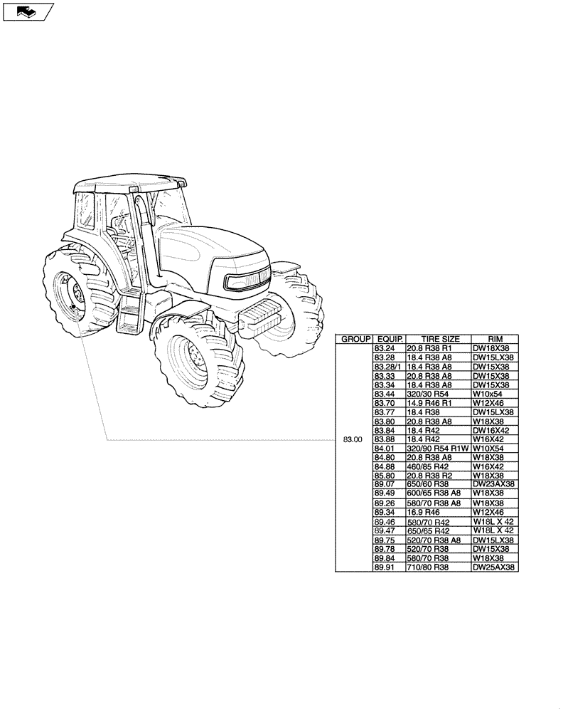 Схема запчастей Case IH PUMA 155 - (SEC. 11[02]) - SEC. 11 - TRACTION (00) - GENERAL