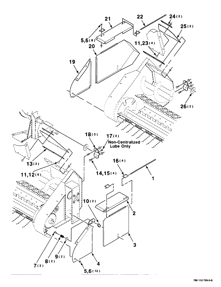 Схема запчастей Case IH 8580 - (03-20) - PICKUP SHIELDS ASSEMBLY Pickup