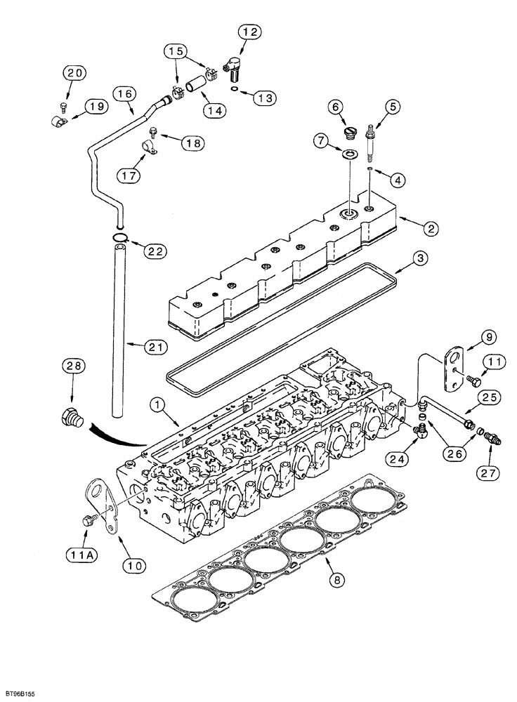 Схема запчастей Case IH 6831T - (02-042) - CYLINDER HEAD COVER, 6T-830 EMISSIONS CERTIFIED ENGINE, 6TA-830 EMISSIONS CERTIFIED ENGINE 