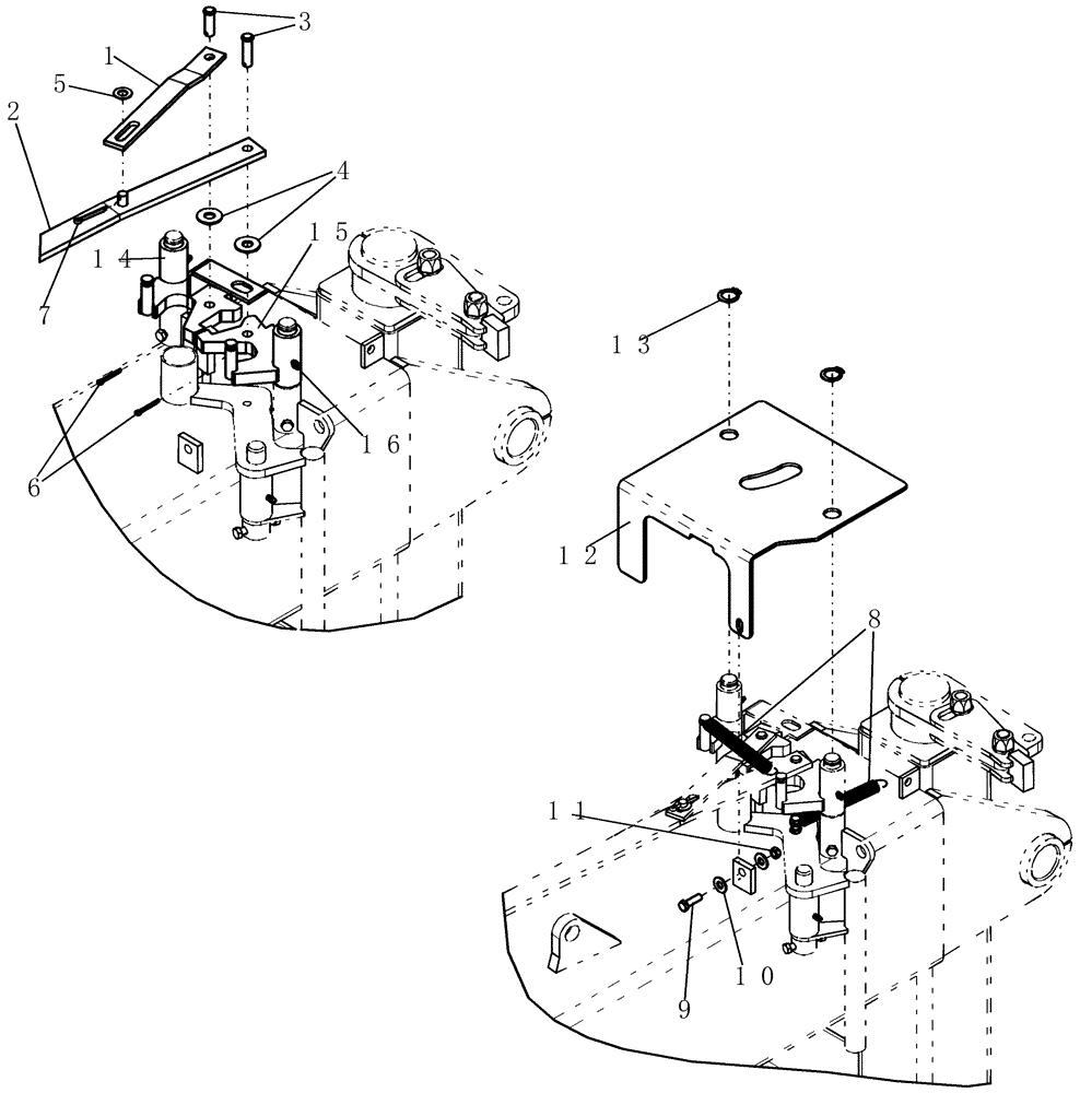 Схема запчастей Case IH 800 - (39.100.10) - LOCKING CASTER (60 AND 70) PART 2 OF 2 (39) - FRAMES AND BALLASTING