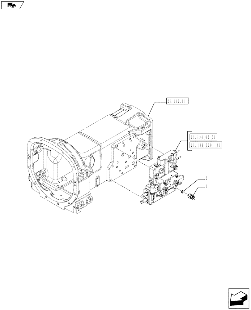 Схема запчастей Case IH FARMALL 75C - (55.414.0301) - POWER SHUTTLE TRANSM. - PRESSURE INDICATOR SENDER (VAR.330306-331306 / 743554; VAR.330307-332307 / 743592; VAR.332309 / 743555) (55) - ELECTRICAL SYSTEMS