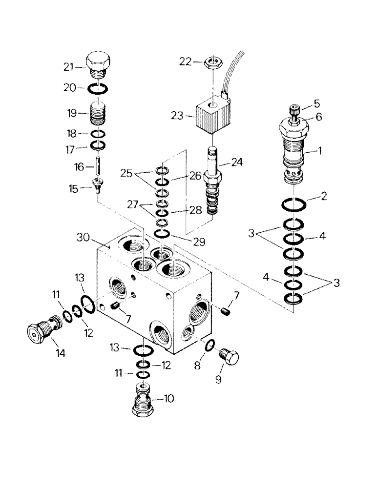 Схема запчастей Case IH KM-280 - (10-10) - SOLENOID VALVE ASSEMBLY Options & Miscellaneous