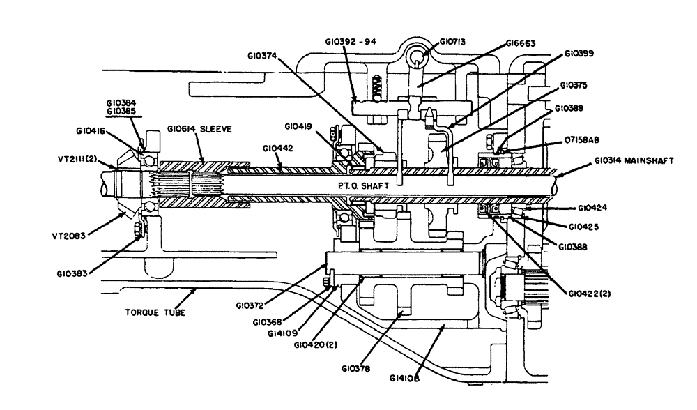 Схема запчастей Case IH 630 - (075) - WITHOUT CONSTANT-RUNNING P.T.O. BUT WITH TRIPL-RANGE UNIT (06) - POWER TRAIN