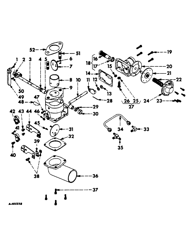 Схема запчастей Case IH 303 - (333) - BD-220 ENGINE, 3-9/16 X 3-11/16, CARBURETOR, 1-1/4 INCH XG, LP GAS BURNING ENGINES (10) - ENGINE
