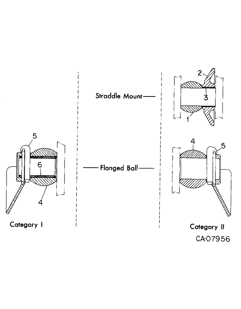 Схема запчастей Case IH 3488 - (09-06) - FRAME, THREE POINT HITCH BALL, CAT II (12) - FRAME