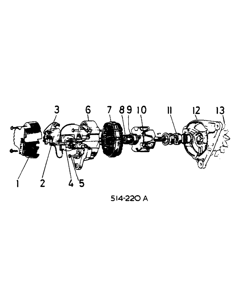 Схема запчастей Case IH 684 - (08-02) - ELECTRICAL, ALTERNATOR, LUCUS 15 ACR, 17 ACR AND 18 ACR (06) - ELECTRICAL