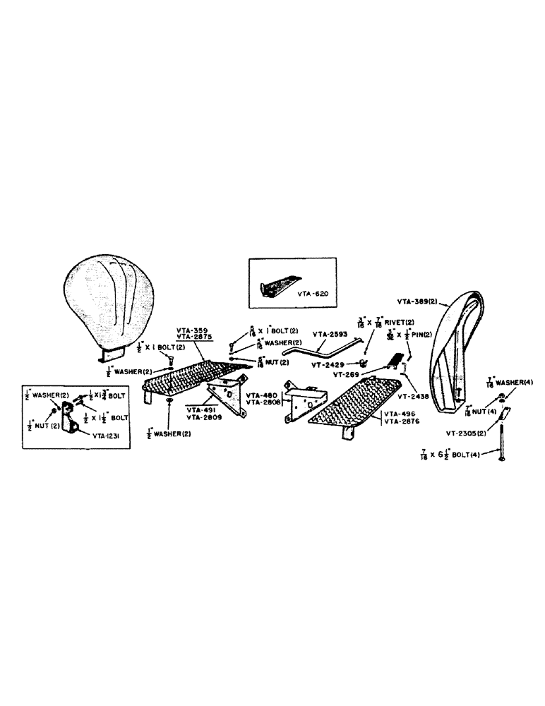 Схема запчастей Case IH VAI-SERIES - (045) - FENDERS, STEP PLATES, AND CRANK (09) - CHASSIS
