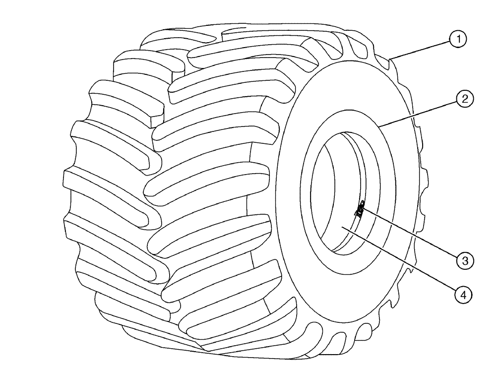 Схема запчастей Case IH TITAN 4020 - (05-013) - 73" FIRESTONE, 16 PLY, TIRE-MTD, LH/RH, 73 X 44, 16PL, FS Tires