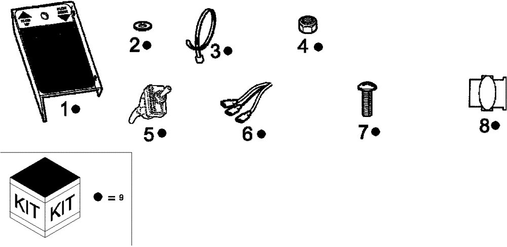 Схема запчастей Case IH SCOUT XL - (88.100.03[02]) - DIA KIT, SNOW PLOW SWITCH PLATE (88) - ACCESSORIES