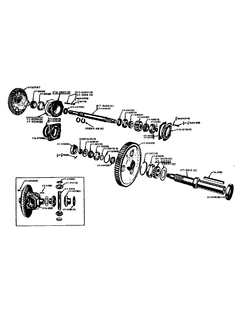 Схема запчастей Case IH VAC13-SERIES - (072) - VAH DIFFERENTIAL AND FINAL DRIVE (06) - POWER TRAIN