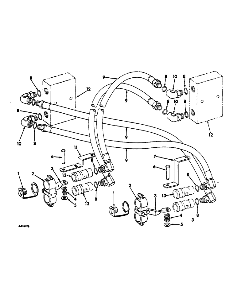 Схема запчастей Case IH 2544 - (F-50) - HYDRAULICS SYSTEM, HYDRAULIC REMOTE CONTROL, TRACTORS WITH REAR HYDRAULIC MANIFOLD (07) - HYDRAULIC SYSTEM