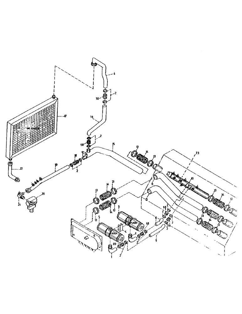 Схема запчастей Case IH 7700 - (B05-10) - HYDRAULICS, SUCTION LINES, 7700 Hydraulic Components & Circuits