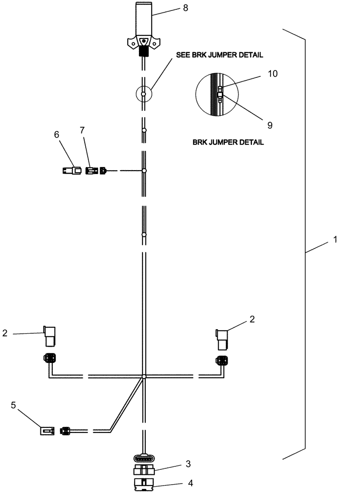 Схема запчастей Case IH 1250 - (55.100.20) - ELECTRICAL - HARNESS 87749468, 12 ROW AND 16 ROW, LIGHTING, EARLY RISER IV (55) - ELECTRICAL SYSTEMS