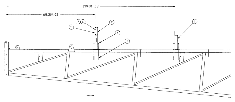 Схема запчастей Case IH SPX4260 - (217) - OUTER CRADLE ASSEMBLY (78) - SPRAYING