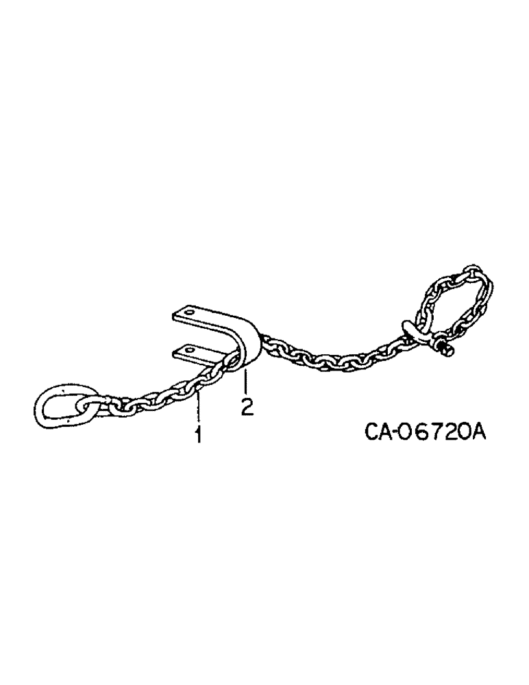 Схема запчастей Case IH 354 - (AS-07[A]) - SAFETY CHAIN 
