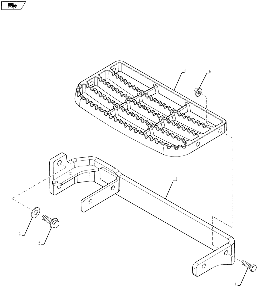 Схема запчастей Case IH MAGNUM 260 - (90.118.AP) - STEP, FRONT WINDOW (90) - PLATFORM, CAB, BODYWORK AND DECALS