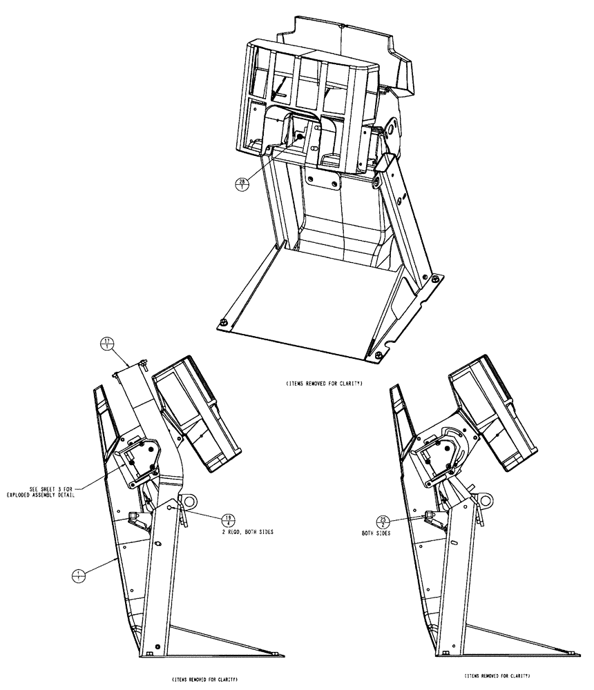 Схема запчастей Case IH FLX4510 - (01-019[02]) - FRONT CONSOLE, HVAC ASSEMBLY (10) - CAB