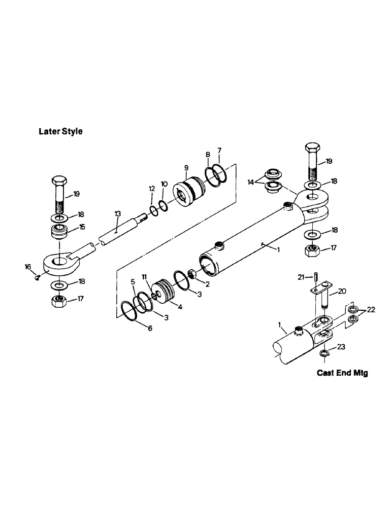 Схема запчастей Case IH PTA251 - (08-29) - STEERING CYLINDERS & MOUNTING (07) - HYDRAULICS