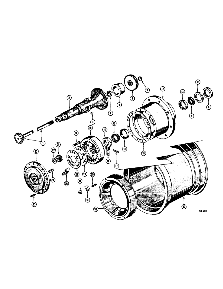 Схема запчастей Case IH 1060 - (286) - MAIN AXLE AND HOUSING, RICE WHEEL COMBINES (25) - FRONT AXLE SYSTEM