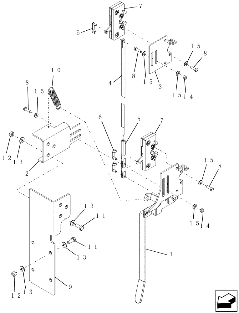 Схема запчастей Case IH 9010 - (90.100.21[02]) - LATCH, SIDE - NA (90) - PLATFORM, CAB, BODYWORK AND DECALS