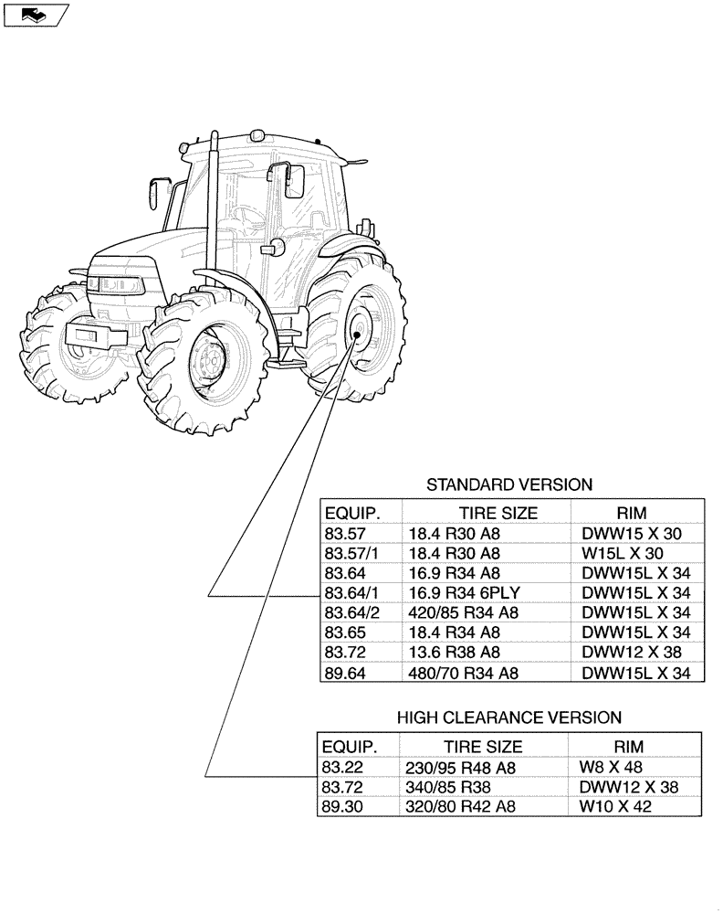 Схема запчастей Case IH FARMALL 90 - (SEC. 11[02]) - TRACTION (00) - GENERAL