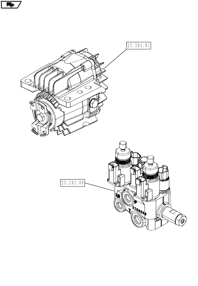 Схема запчастей Case IH MAGNUM 190 - (00.000.23) - PICTORIAL INDEX - 4WD LINES (00) - GENERAL & PICTORIAL INDEX
