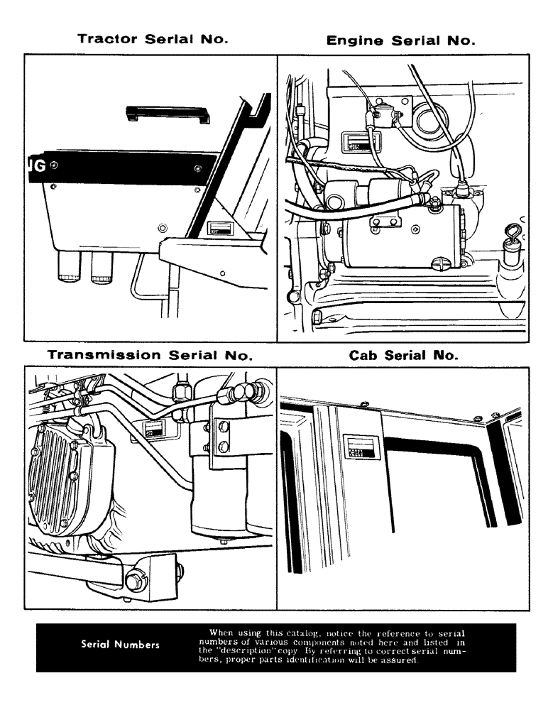 Схема запчастей Case IH 870 - (002) - CASE 870 AGRI-KING TRACTORS SERIAL NUMBERS (00) - PICTORIAL INDEX