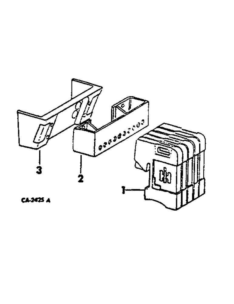 Схема запчастей Case IH 674 - (09-03) - FRAME, FRONT END WEIGHTS (12) - FRAME