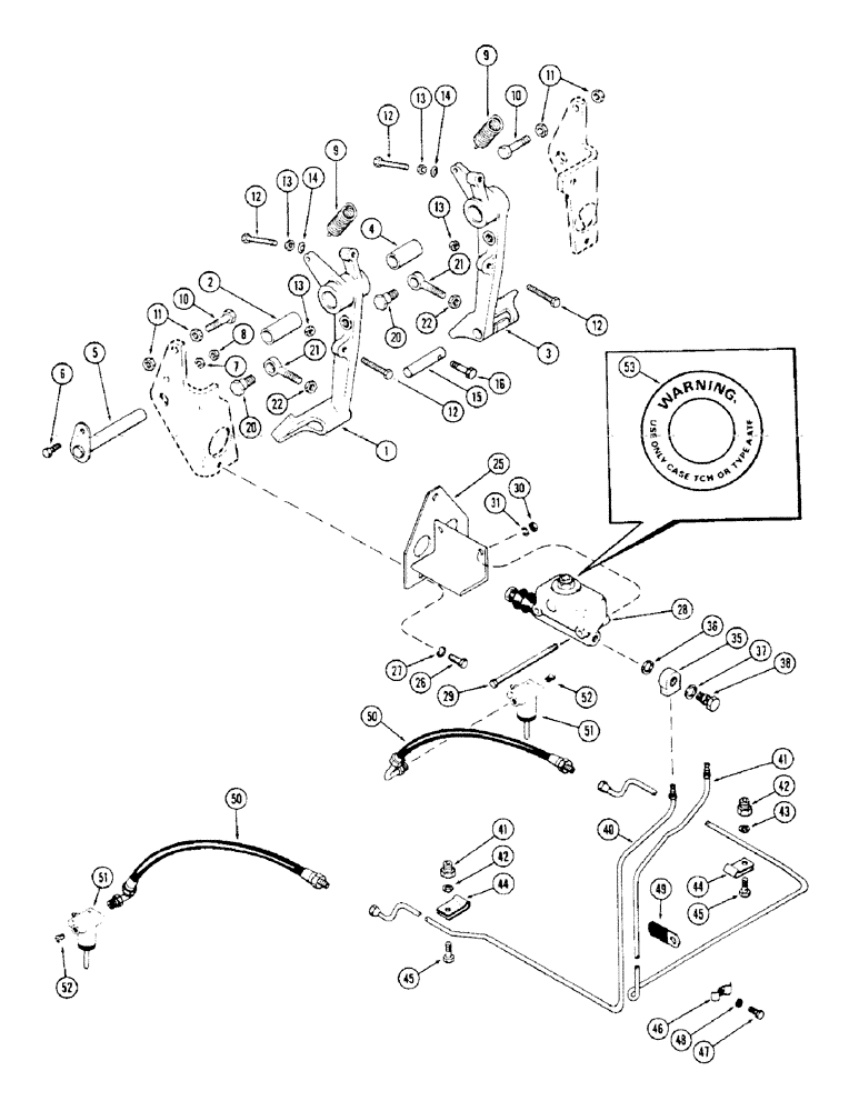 Схема запчастей Case IH 1175 - (130) - HYDRAULIC BRAKE SYSTEM, FIRST USED TRACTOR SERIAL NUMBER 8715247 (07) - BRAKES