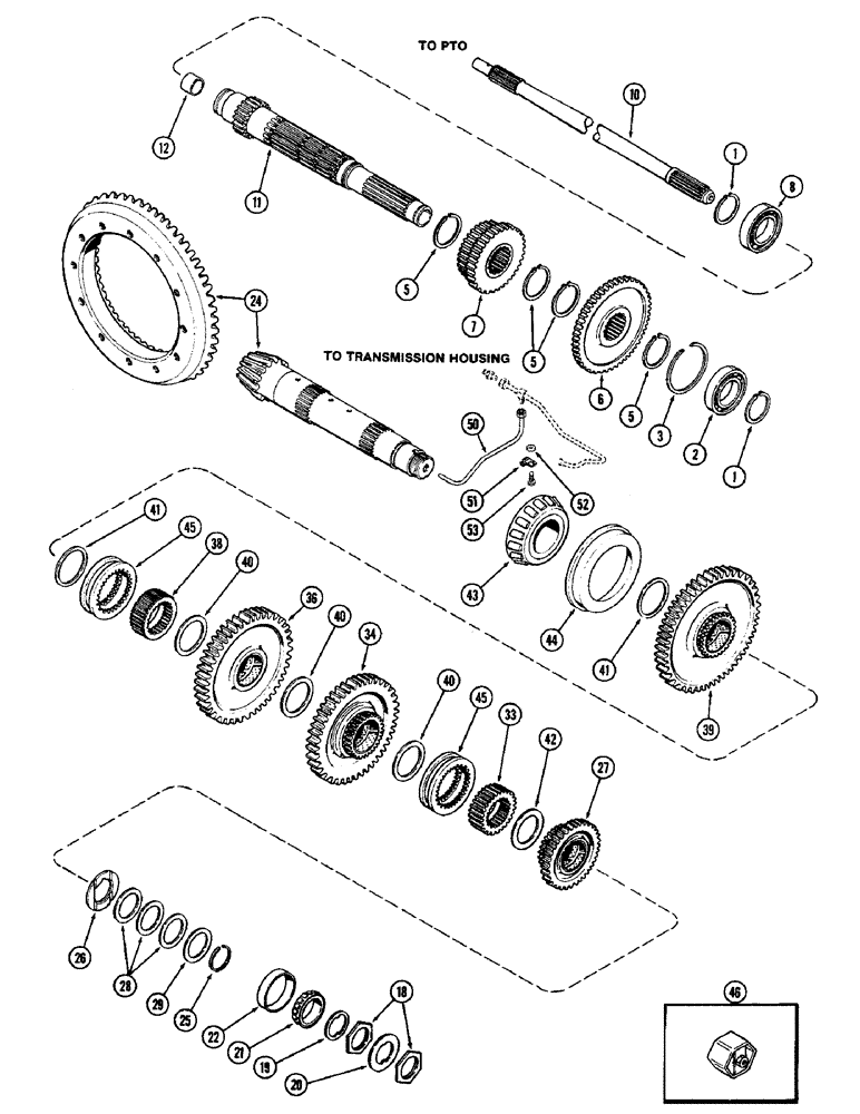 Схема запчастей Case IH 2590 - (6-192) - CLUTCH, PLANETARY OUTPUT, PRIOR TO TRANSMISSION SERIAL NUMBER 10125783 (06) - POWER TRAIN