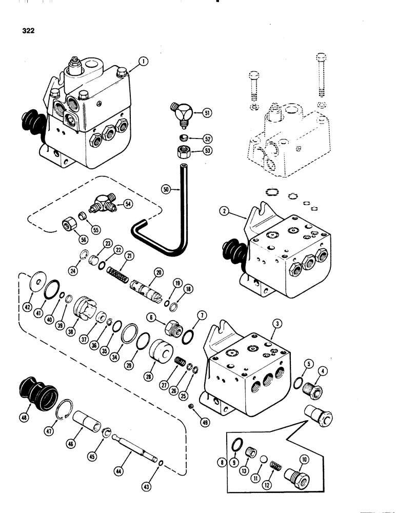 Схема запчастей Case IH 1070 - (0322) - G101001 POWER BRAKE VALVE, 1ST USED TRACTOR SERIAL NUMBER 8803648 (07) - BRAKES