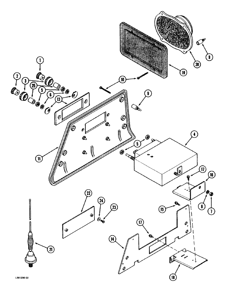 Схема запчастей Case IH 1670 - (4-70) - RADIO (06) - ELECTRICAL
