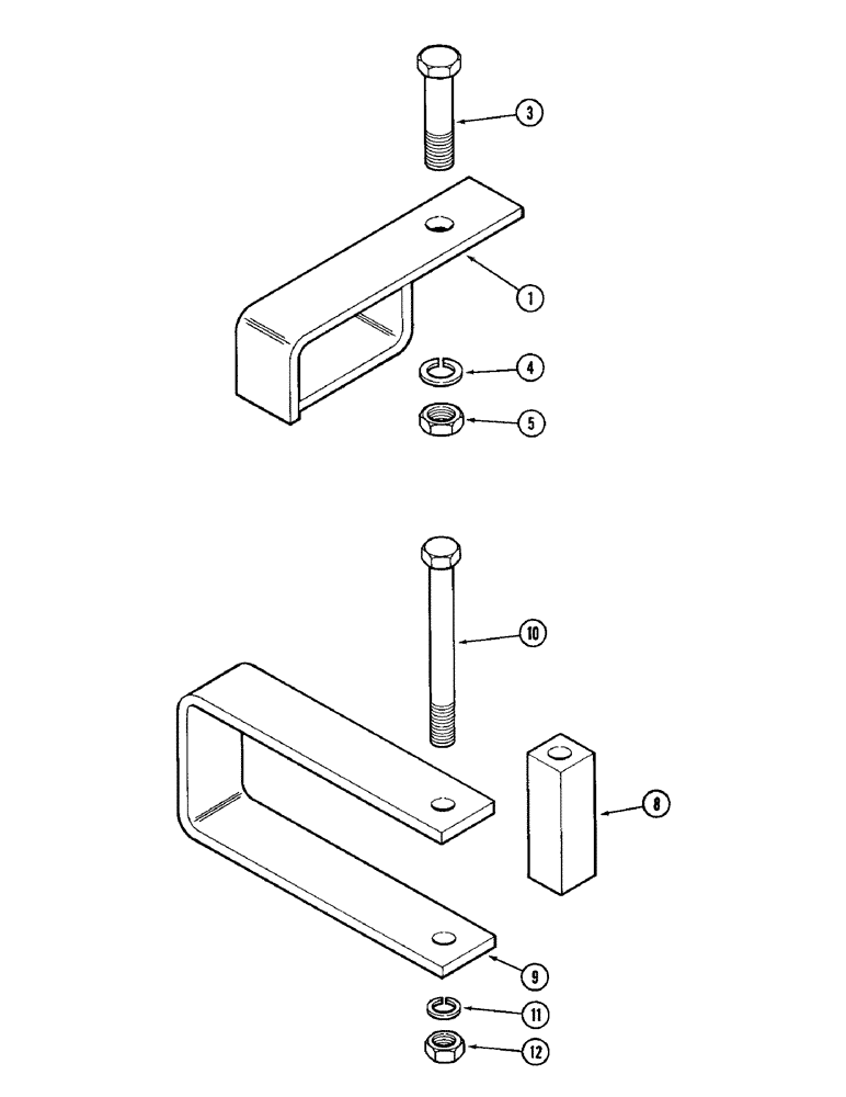 Схема запчастей Case IH 1896 - (9-342) - IMPLEMENT SAFETY CHAIN SUPPORT (09) - CHASSIS/ATTACHMENTS