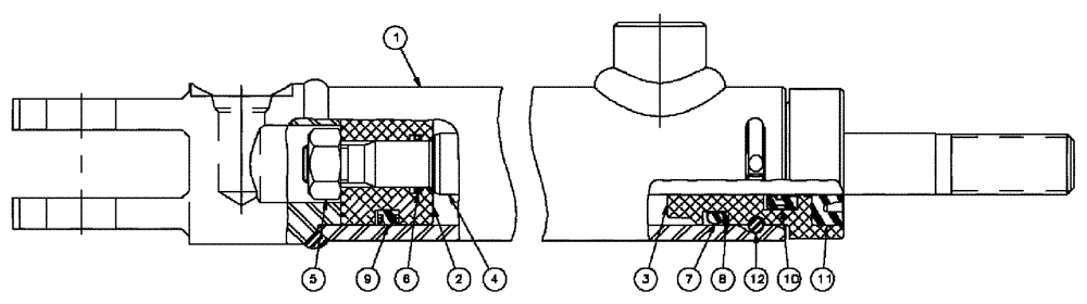 Схема запчастей Case IH SPX3310 - (07-006) - FRONT LADDER FOLD Cylinders