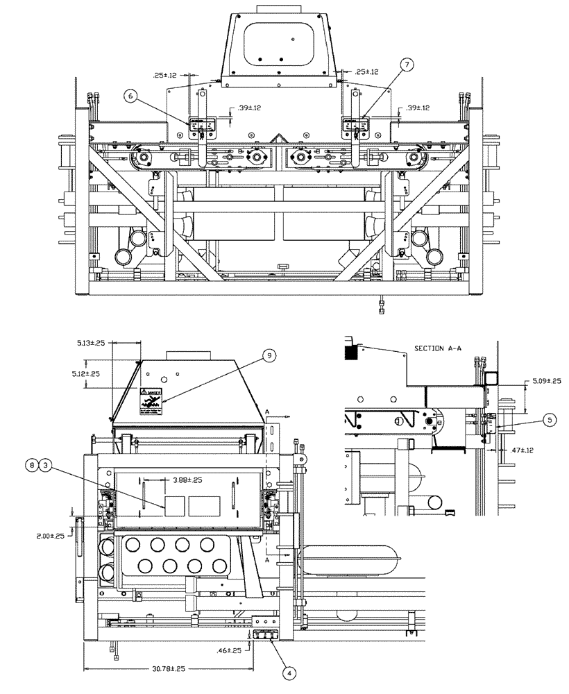 Схема запчастей Case IH 810 - (14-004[02]) - DECAL GROUP, FLEX-AIR® MAIN Tarps Decals/ Miscellaneous