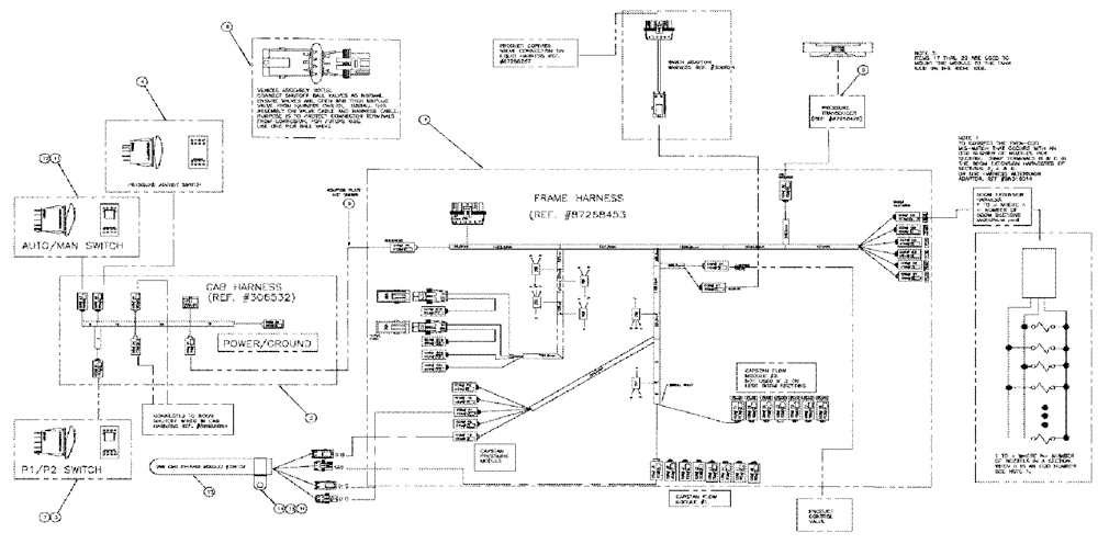 Схема запчастей Case IH 3185 - (12-017) - AIM COMMAND ELECTRICAL GROUP (06) - ELECTRICAL
