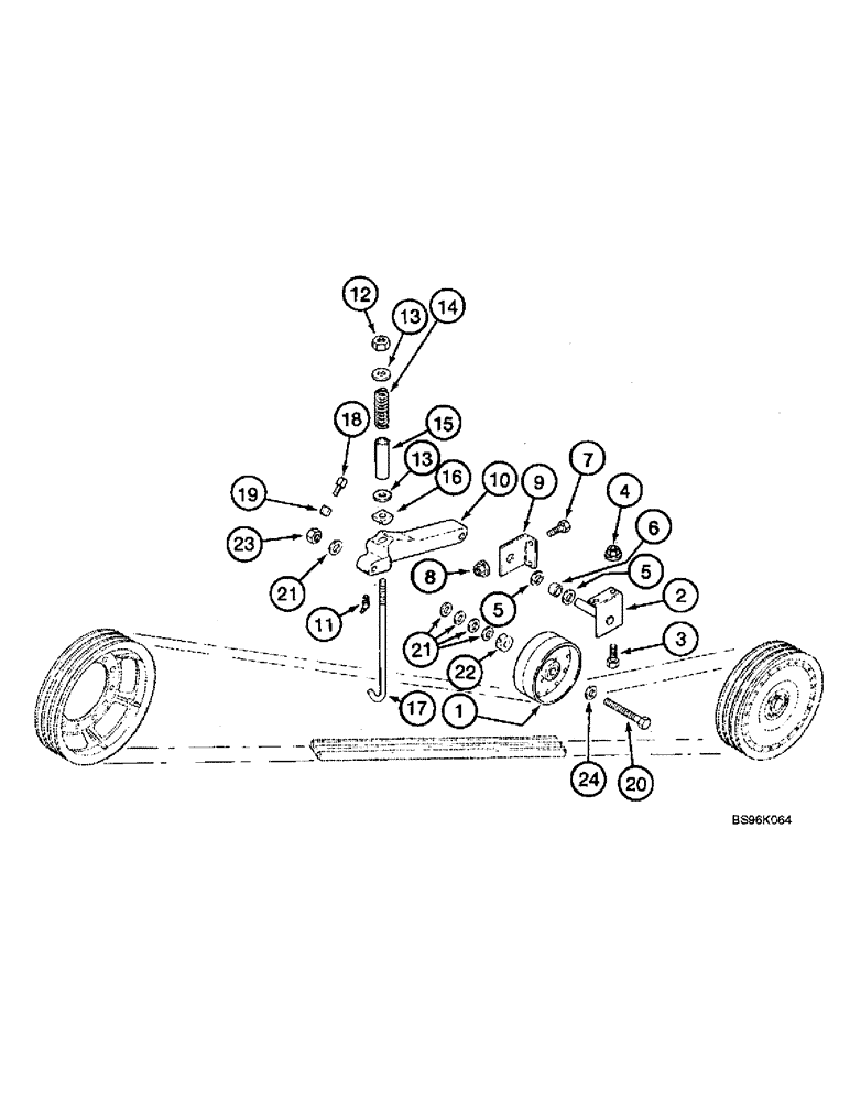 Схема запчастей Case IH 2166 - (9A-28) - FEEDER, JACKSHAFT IDLER PIVOT (13) - FEEDER