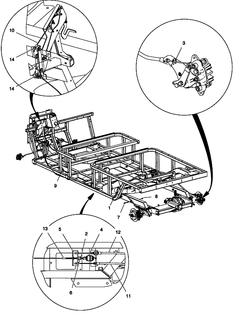 Схема запчастей Case IH SCOUT XL - (33.110.01[01]) - PARK BRAKE SYSTEM - 4-SEATER (33) - BRAKES & CONTROLS