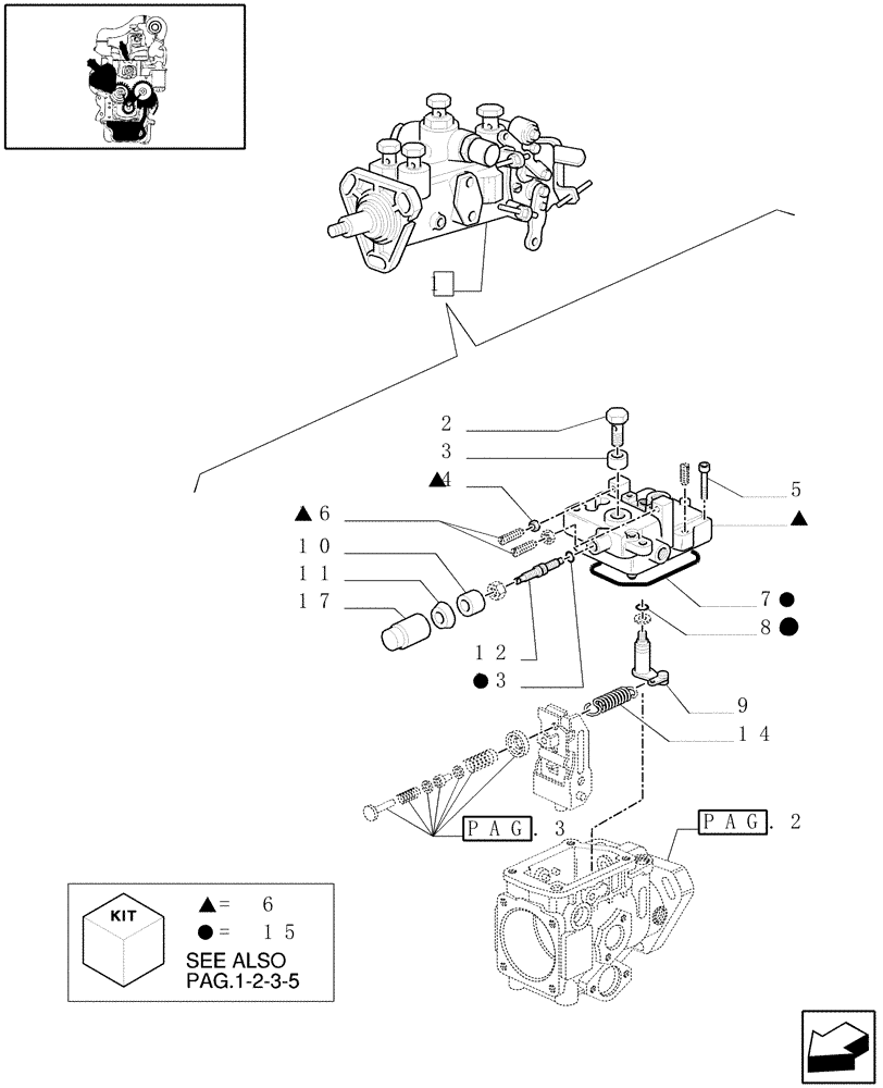 Схема запчастей Case IH JX75 - (0.14.0/01A[04]) - INJECTION PUMP, TOP COVER & ADJUSTMENT SCREW (01) - ENGINE