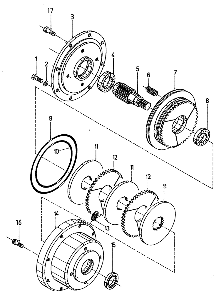 Схема запчастей Case IH 7700 - (A04[20A]) - FAIL SAFE BRAKE Mainframe & Functioning Components