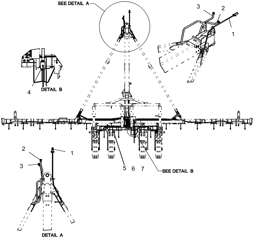 Схема запчастей Case IH 1250 - (55.424.09) - ELECTRICAL - EARLY RISER IV CONTROL LAYOUT - 16 ROW (55) - ELECTRICAL SYSTEMS