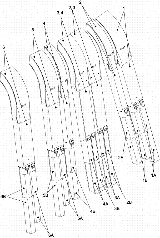 Схема запчастей Case IH 620 - (09C-18) - CONVEYOR CHUTES - 6 ROW NARROW IDENTIFICATION (15) - HANDLING SYSTEM
