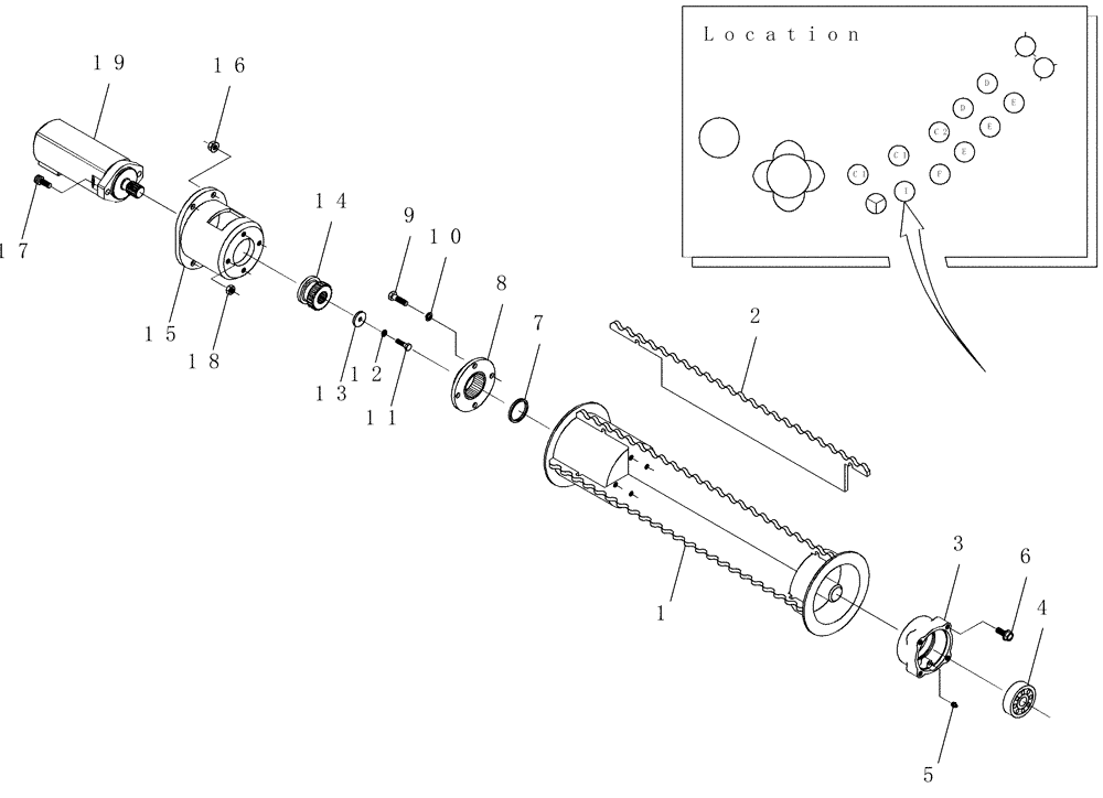 Схема запчастей Case IH 7000 - (A05.07[01]) - Bottom Roller {I} (60) - PRODUCT FEEDING