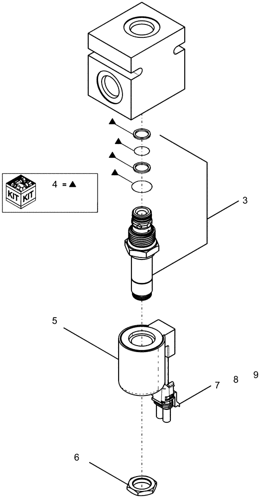 Схема запчастей Case IH 1240 - (35.138.10) - VALVE 87582248 - NO MARKER OPTION (35) - HYDRAULIC SYSTEMS