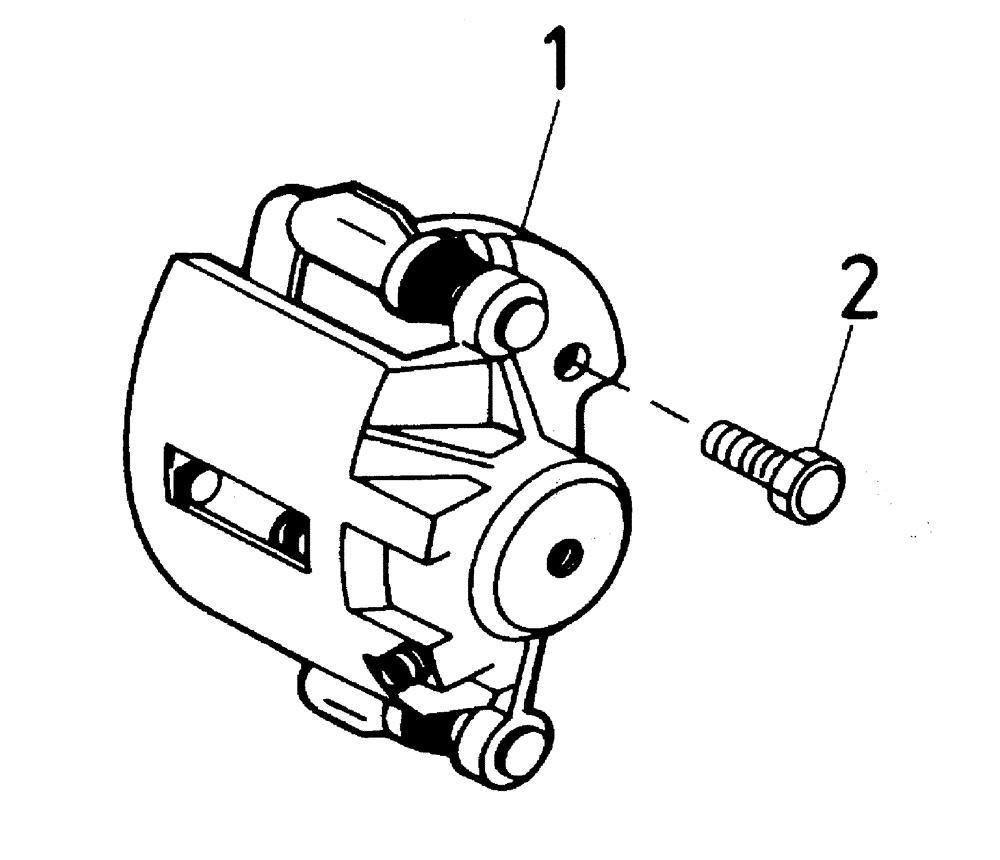 Схема запчастей Case IH AUSTOFT - (A02-08) - BRAKE CALLIPERS [LH/RH FRONT AND RH REAR] Mainframe & Functioning Components
