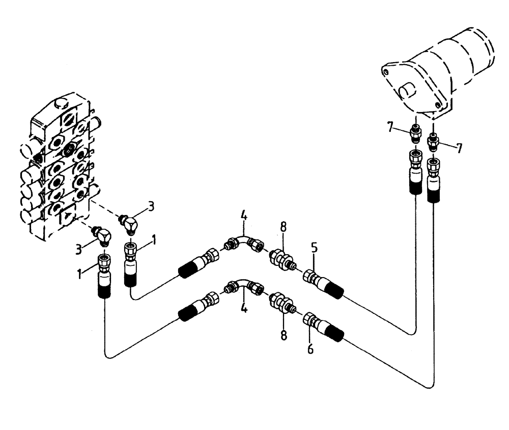 Схема запчастей Case IH AUSTOFT - (B05-13) - HYDRAULIC CIRCUIT (BIN ELEVATOR) Hydraulic Components & Circuits