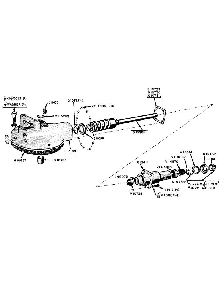 Схема запчастей Case IH 500B-SERIES - (088) - STEERING GEAR CAM AND LEVER HOUSING, 510B AND 610B UTILITY TRACTORS (05) - STEERING