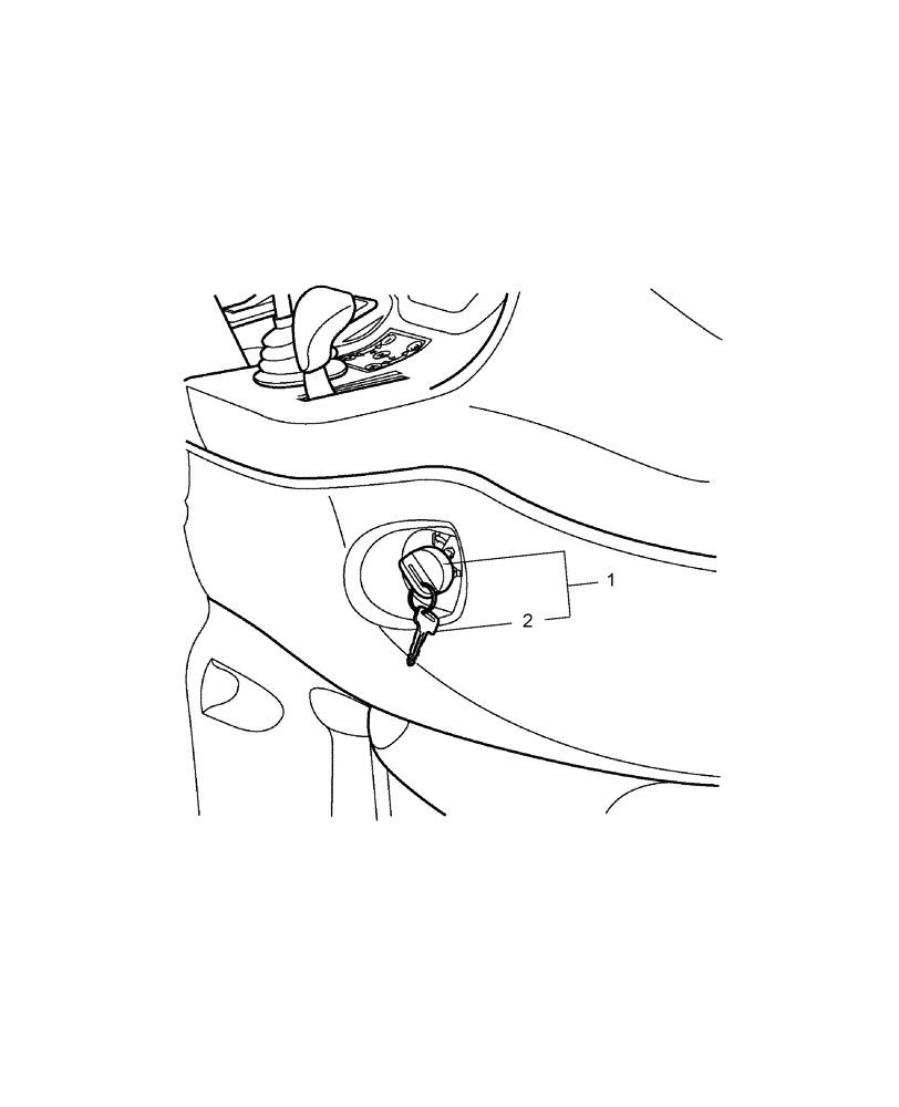 Схема запчастей Case IH DX35 - (06.07) - IGNITION KEY SWITCH & KEYS (06) - ELECTRICAL SYSTEMS