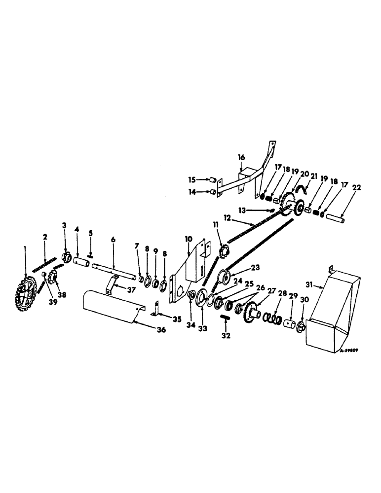 Схема запчастей Case IH 303 - (274) - WINDROW PICKUP DRIVE, ROTARY TYPE (58) - ATTACHMENTS/HEADERS